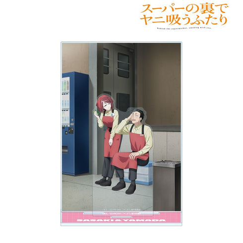 『スーパーの裏でヤニ吸うふたり』描き下ろし 佐々木&山田 if ふたりが同じ職場だったらver. アクリルジオラマスタンド