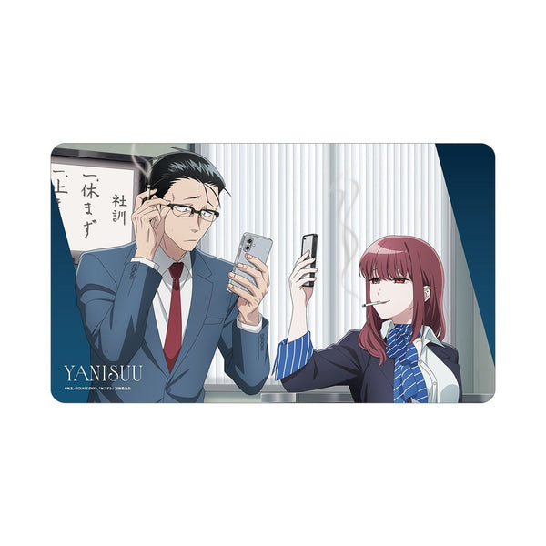 "Two People Smoking Behind the Supermarket" Original Illustration: Sasaki & Tayama—"What If They Worked Together?" Version—Multi-Purpose Desk Mat