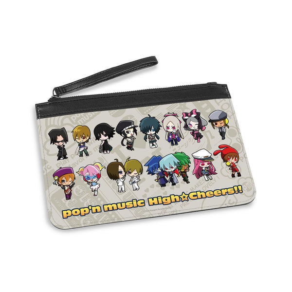『pop'n music High☆Cheers!!』ちびキャラ vol.1 PUレザーフラットポーチ