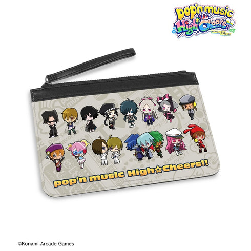 『pop'n music High☆Cheers!!』ちびキャラ vol.1 PUレザーフラットポーチ