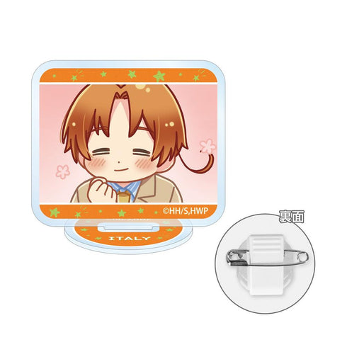 『ヘタリア World★Stars』イタリア ゆるコマ アクリルスタンドマルチバッジ