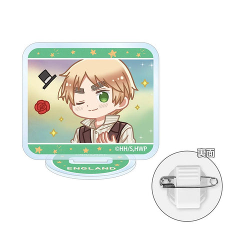『ヘタリア World★Stars』イギリス ゆるコマ アクリルスタンドマルチバッジ