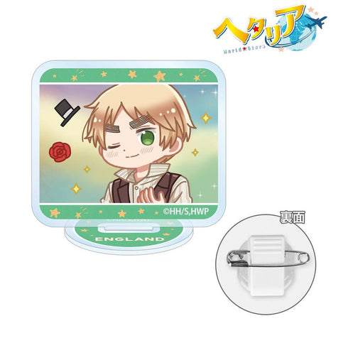 『ヘタリア World★Stars』イギリス ゆるコマ アクリルスタンドマルチバッジ