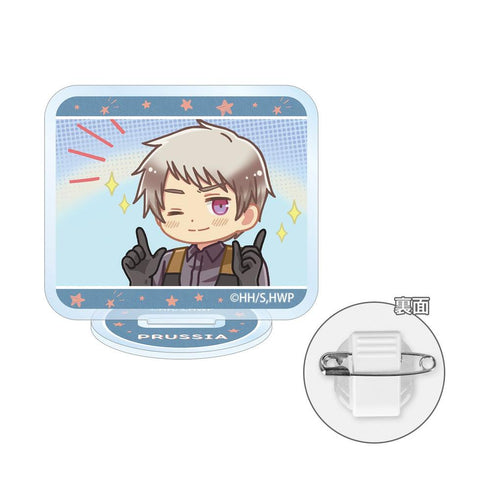 『ヘタリア World★Stars』プロイセン ゆるコマ アクリルスタンドマルチバッジ