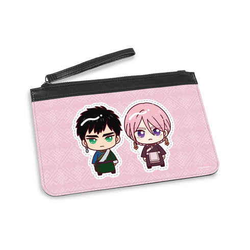 "Lala's Wedding" Urji & Ramdan — Cute and Compact! PU Leather Flat Pouch