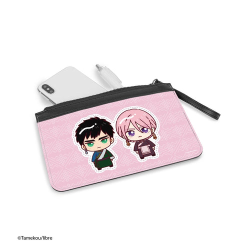 "Lala's Wedding" Urji & Ramdan — Cute and Compact! PU Leather Flat Pouch