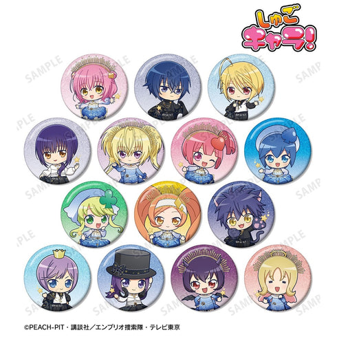 『しゅごキャラ!』トレーディング ちびキャラ 星空ドレス&星空スーツver. グリッター缶バッジ(単位/BOX)