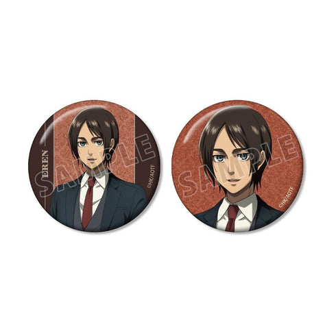 『進撃の巨人』エレン グリッター缶バッジ2個セット vol.2