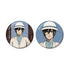 "Attack on Titan" Mikasa Glitter Pin Set of 2, Vol. 2