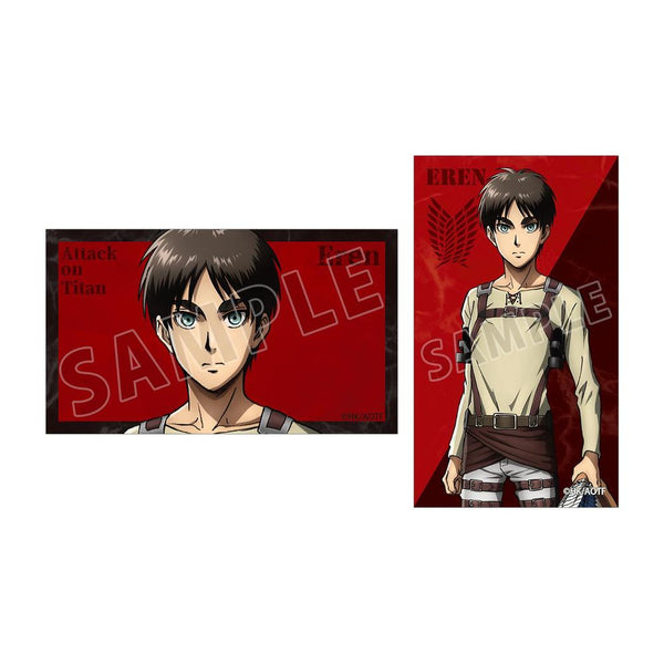 『進撃の巨人』エレン イラストカード2枚セット