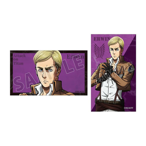 『進撃の巨人』エルヴィン イラストカード2枚セット