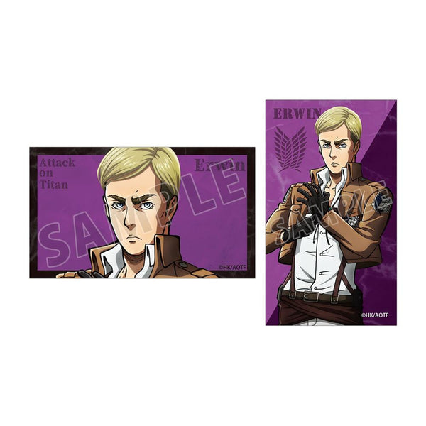 『進撃の巨人』エルヴィン イラストカード2枚セット