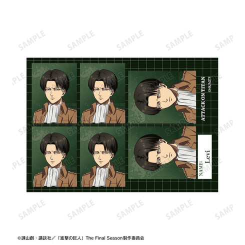 『進撃の巨人』描き下ろし リヴァイ 過去と現在ver. 証明写真風ブロマイド2枚セット