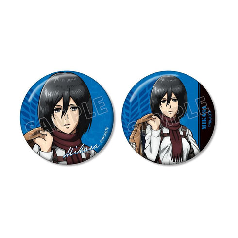 『進撃の巨人』ミカサ 缶バッジ2個セット