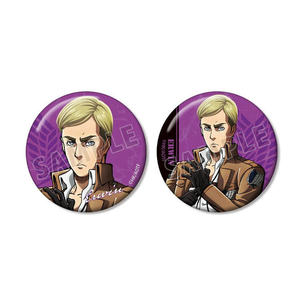 『進撃の巨人』エルヴィン 缶バッジ2個セット