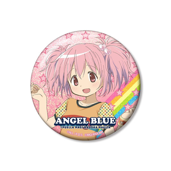 『魔法少女まどか☆マギカ〈ワルプルギスの廻天〉』ANGEL BLUEコラボ 描き下ろし 鹿目まどか 75mmホログラム缶バッジ