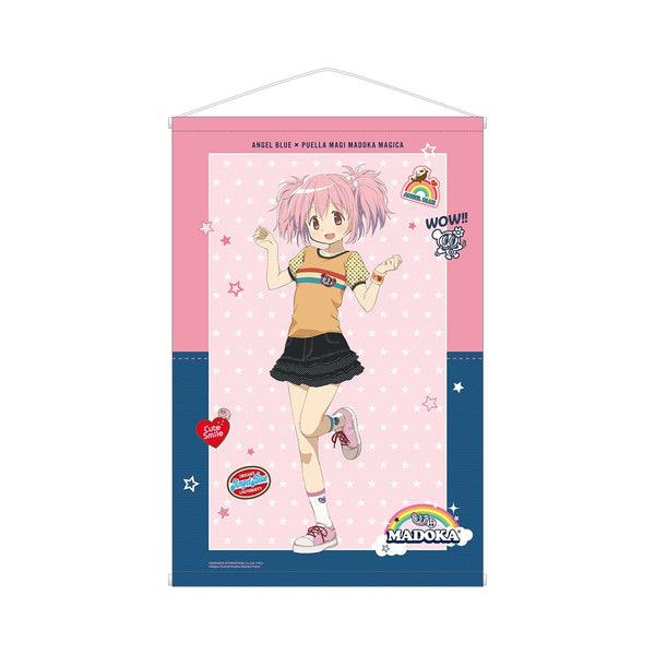 『魔法少女まどか☆マギカ〈ワルプルギスの廻天〉』ANGEL BLUEコラボ 描き下ろし 鹿目まどか B2タペストリー