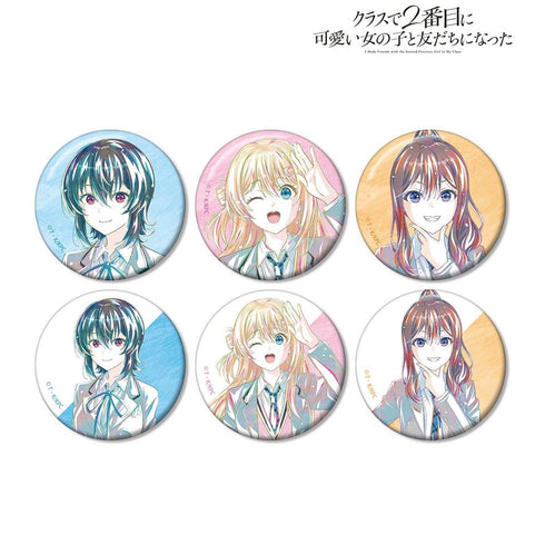"I Became Friends with the Second Cutest Girl in My Class" Trading Ani-Art Pin Badges (Sold by the Box)