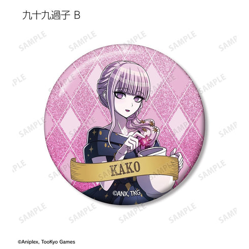 "HUNDRED LINE -Final Defense Academy-" Original Art Tarot Ver. Trading Glitter Pin Badges (Sold by the box)