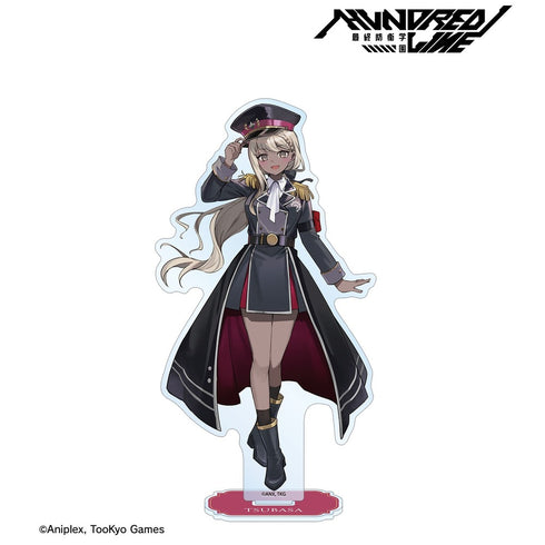 "HUNDRED LINE -Ultimate Defense Academy-" Illustration by Karasu BTK: Tsubasa Kawanai (Military Ver.) BIG Acrylic Stand - Collaboration with "Karaoke Tetsujin"