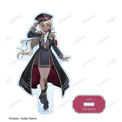 "HUNDRED LINE -Ultimate Defense Academy-" Illustration by Karasu BTK: Tsubasa Kawanai (Military Ver.) BIG Acrylic Stand - Collaboration with "Karaoke Tetsujin"