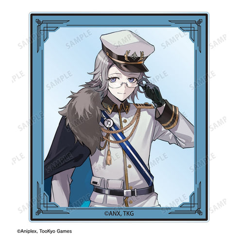 《HUNDRED LINE -最终防卫学园-》卡拉斯BTK绘制 苍月卫人 军事版 亚克力卡2张套装 《卡拉OK铁人》联动
