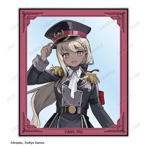 『HUNDRED LINE -最終防衛学園-』カラスBTKさんイラスト 川奈つばさ ミリタリーver. アクリルカード2枚セット カラオケの鉄人 コラボ