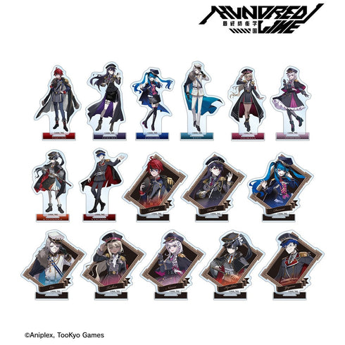 "HUNDRED LINE -Final Defense Academy-" Illustration by Karasu BTK, Military Ver. Trading Acrylic Stand, "Karaoke Tetsujin" Collaboration (Unit/BOX)