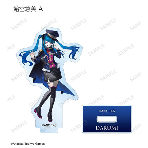 "HUNDRED LINE -Final Defense Academy-" Illustration by Karasu BTK, Military Ver. Trading Acrylic Stand, "Karaoke Tetsujin" Collaboration (Unit/BOX)