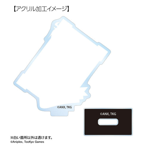 "HUNDRED LINE -Final Defense Academy-" Illustration by Karasu BTK, Military Ver. Trading Acrylic Stand, "Karaoke Tetsujin" Collaboration (Unit/BOX)