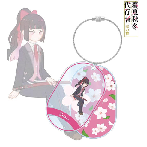 『春夏秋冬代行者 春の舞』姫鷹さくら Botania 2連ワイヤーBIGアクリルキーホルダー