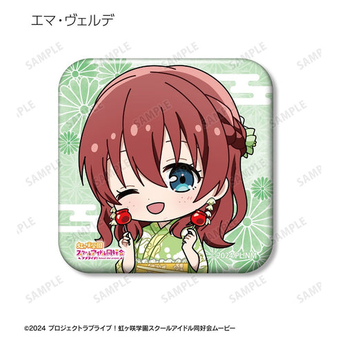 『ラブライブ!虹ヶ咲学園スクールアイドル同好会』縁日ver. トレーディング ちびキャラ スクエア缶バッジ(単位/BOX)