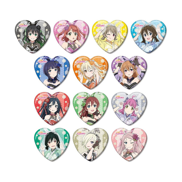 "Love Live! Nijigasaki Academy School Idol Club" Original Art: Japanese Bunny Ver. Trading Heart-Shaped Pin Badges (Sold by Box)
