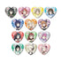 "Love Live! Nijigasaki Academy School Idol Club" Original Art: Japanese Bunny Ver. Trading Heart-Shaped Pin Badges (Sold by Box)