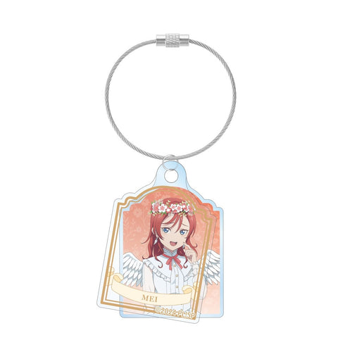 《Love Live! SuperStar!!》全新绘制 米女梅 天使版 双链亚克力钥匙扣