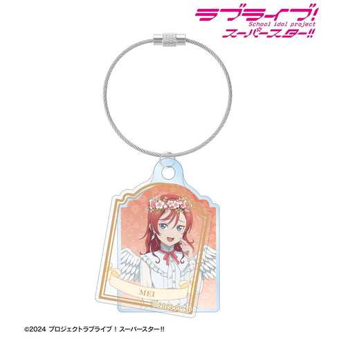 《Love Live! SuperStar!!》全新绘制 米女梅 天使版 双链亚克力钥匙扣