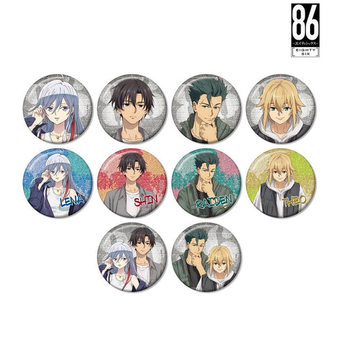 『86―エイティシックス―』描き下ろし ストリートファッションver. トレーディンググリッター缶バッジ(単位/BOX)