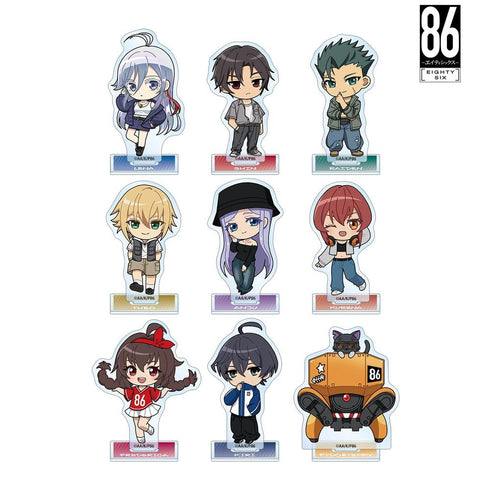 "86—Eighty-Six—" Street Fashion Ver. Trading Chibi Character Acrylic Stands (Unit: Box)