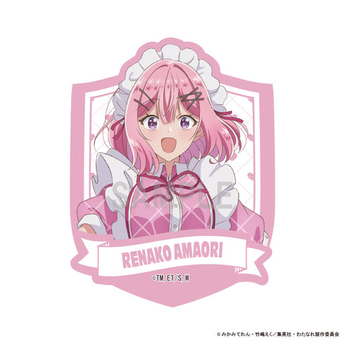 『わたしが恋人になれるわけないじゃん、ムリムリ!(※ムリじゃなかった!?)』ダイカットステッカー 甘織 れな子 カラフルメイドver