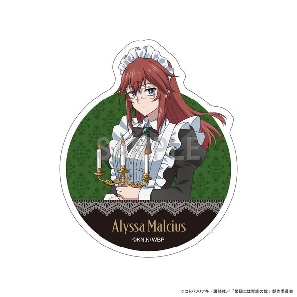 『姫騎士は蛮族の嫁』ダイカットステッカー アリッサ・マルシアス メイドver