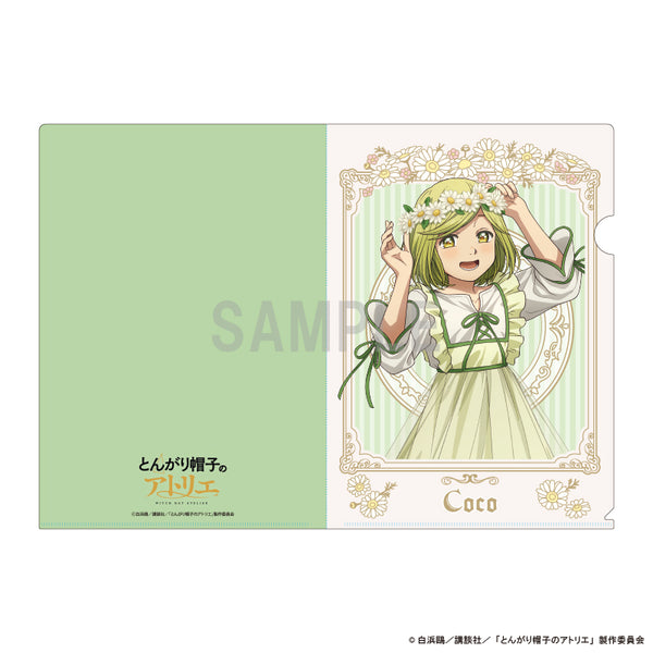 『とんがり帽子のアトリエ』クリアファイル ココ ドレスアップ&フラワーver