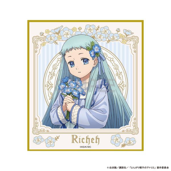 "The Atelier of the Pointed Hat" Mini Color Postcard: Riche - Dress-Up & Flower Ver.