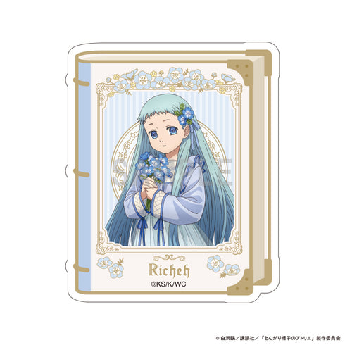 "The Atelier of the Pointed Hat" Die-Cut Stickers: Riche Dress-Up & Flower Ver.