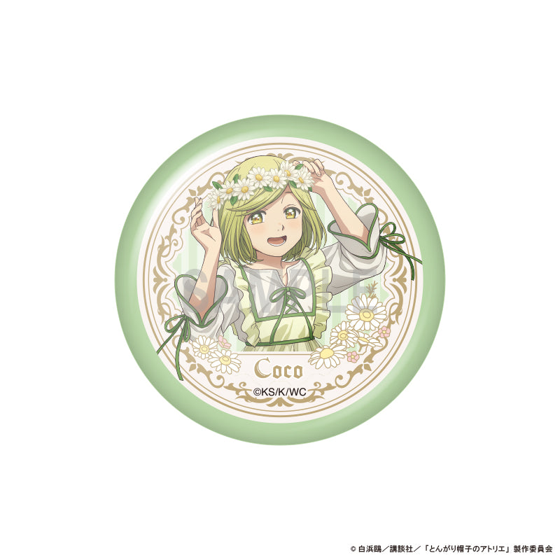 とんがり帽子のアトリエ』缶バッジコレクション ドレスアップ&フラワー