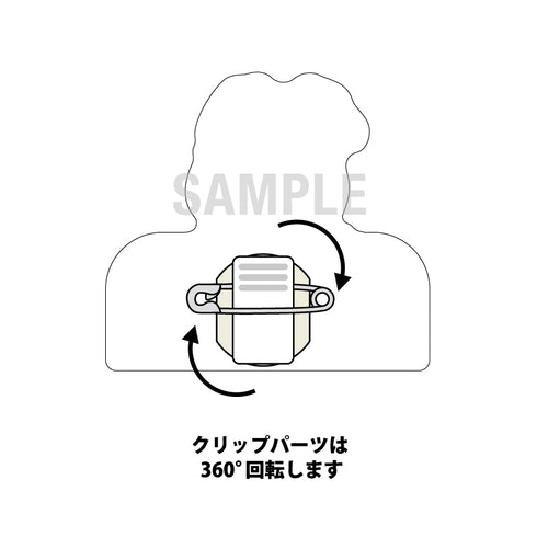 『NEEDY GIRL OVERDOSE』アクリルメモクリップ あめちゃん 白うさぎver