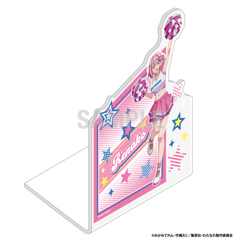 "There's no way I could ever be a girlfriend—no way, no way! (*Or was it possible after all!?)" Acrylic Bookend: Rena Ko Amori, Cheerleader Ver.