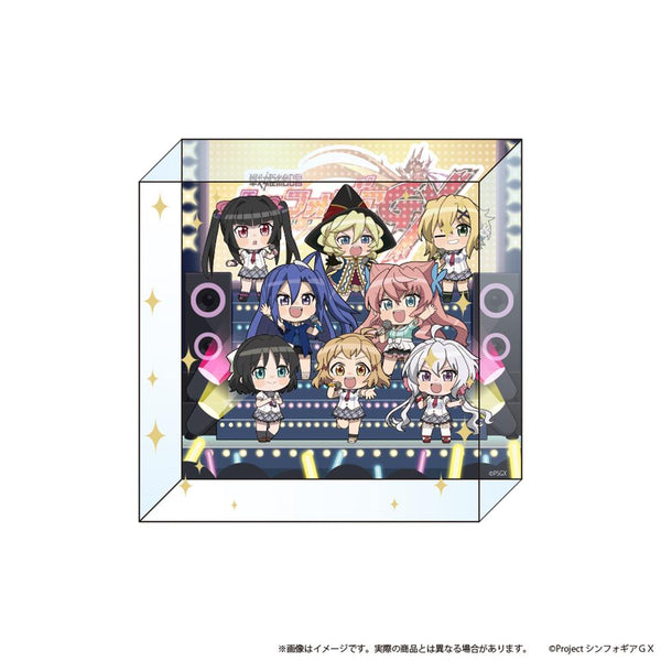 『戦姫絶唱シンフォギアGX』アクリルブロック(正方形)「戦姫絶唱シンフォギアGX」01/集合デザイン(ライブver.)