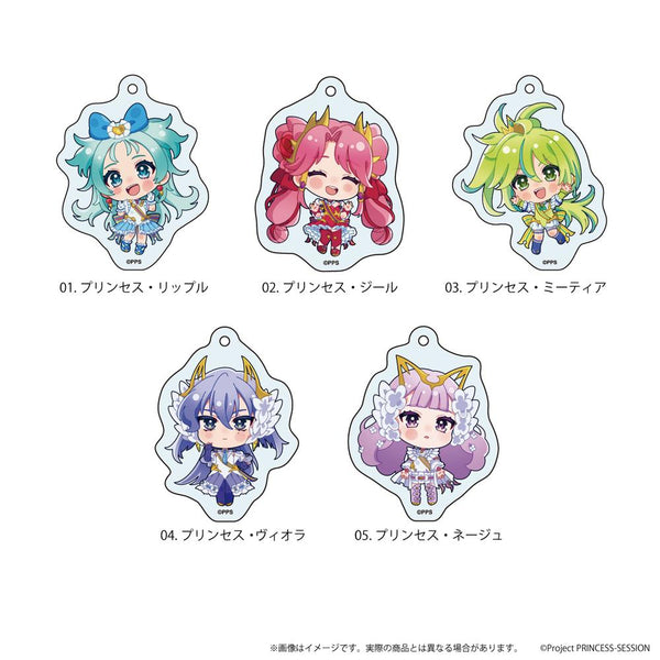 『プリンセッション・オーケストラ』アクリルキーホルダー01/トレーディング(全5種)(ここぺたver.)【BOX】