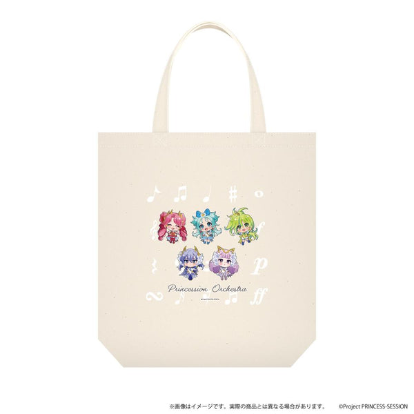 『プリンセッション・オーケストラ』トートバッグ01/集合デザイン(ここぺたver.)