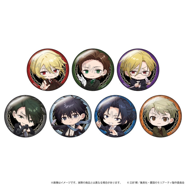 『憂国のモリアーティ』缶バッジ TVアニメ01/トレーディング(全7種)(ここバトver.)【BOX】